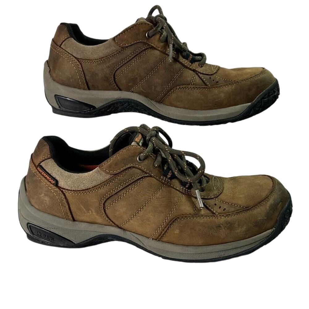 Dunham Shoes Mens 9.5 Oxfords Lexington Brown Leather Waterproof Hiking Shoes - Picture 6 of 12